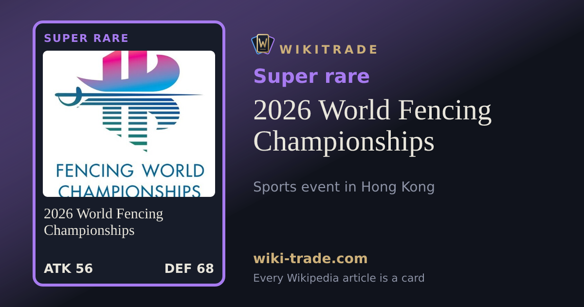 2026 World Fencing Championships — Super rare card