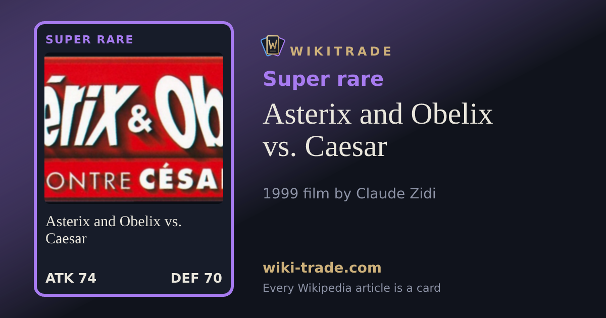 Asterix and Obelix vs. Caesar — Super rare card