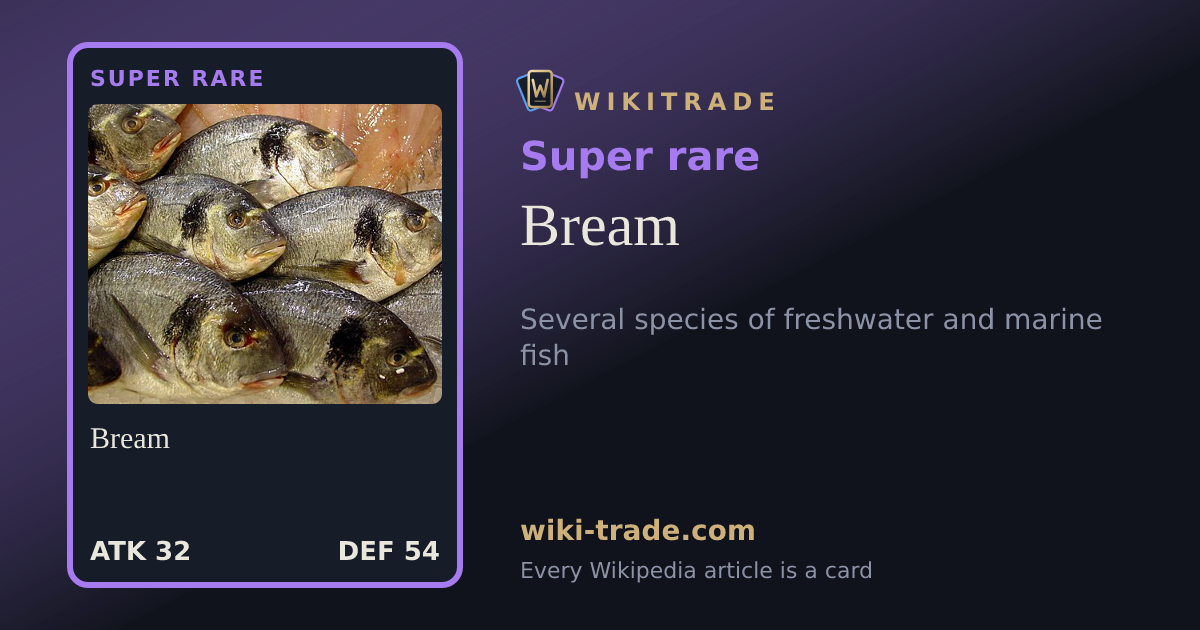 Bream — Super rare card
