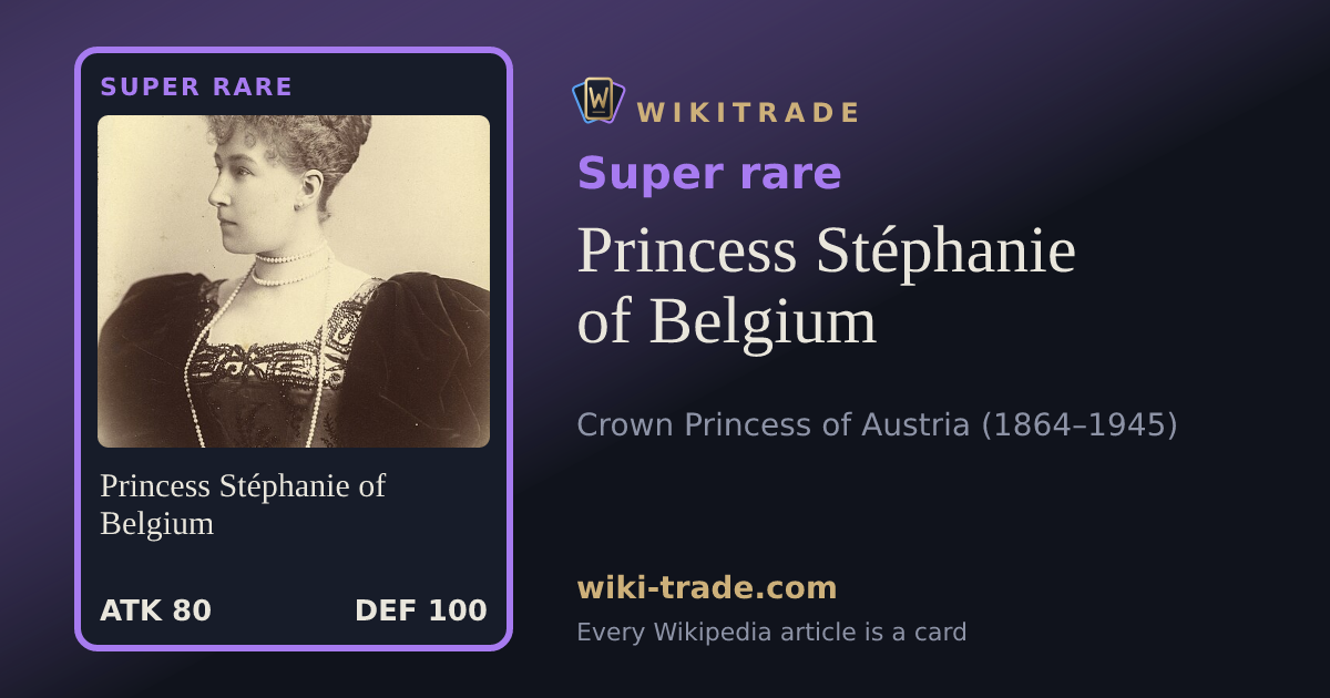 Princess Stéphanie of Belgium — Super rare card