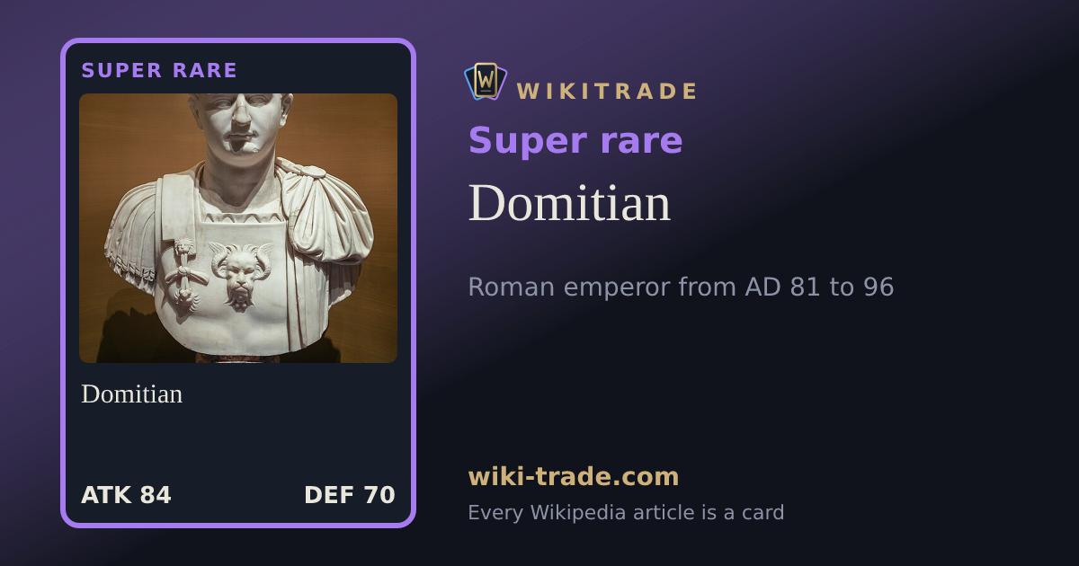 Domitian — Super rare card