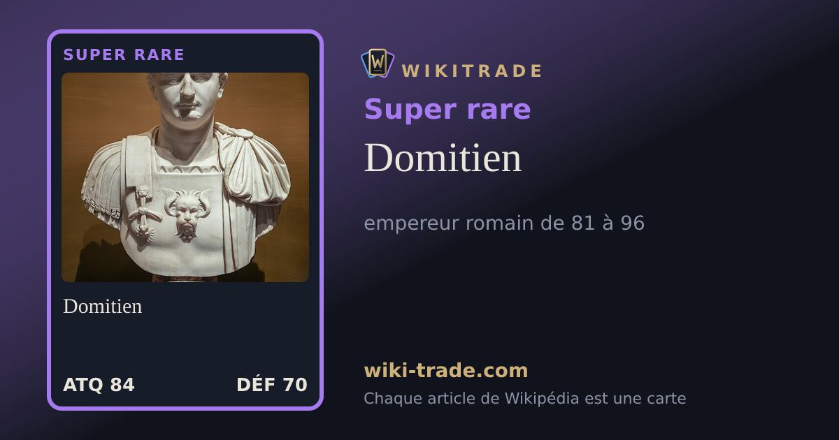 Domitien — carte Super rare