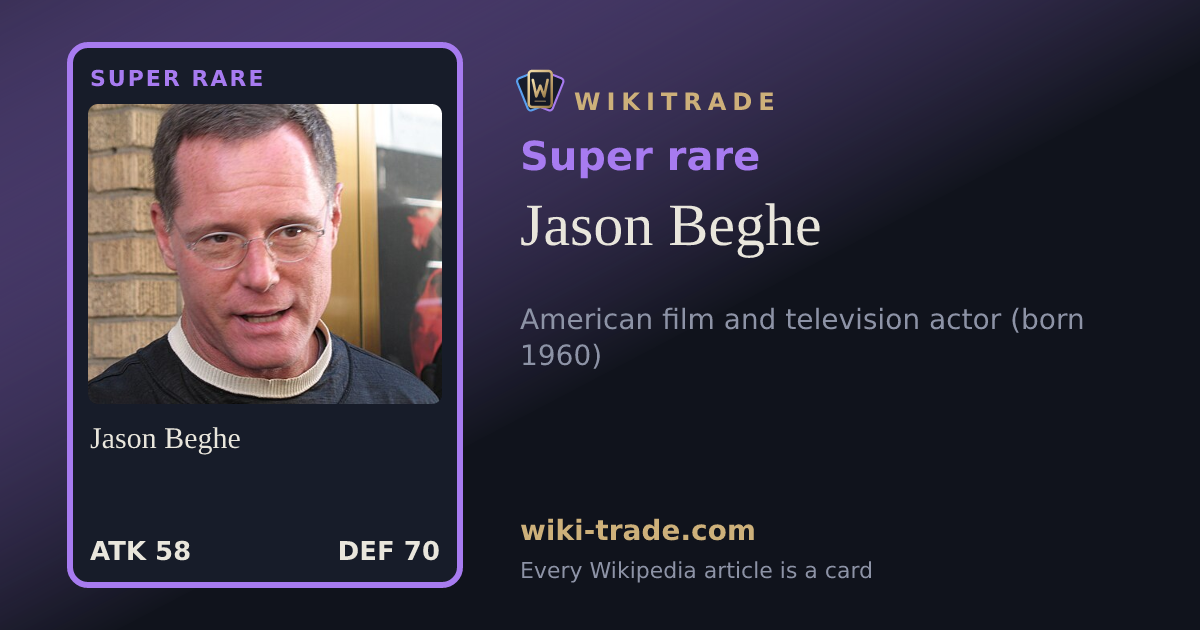 Jason Beghe — Super rare card