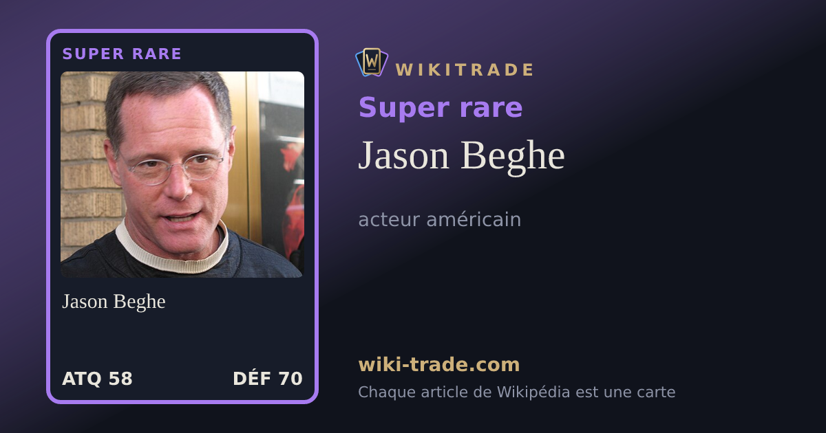 Jason Beghe — carte Super rare