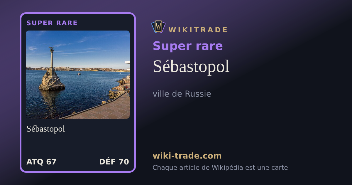 Sébastopol — carte Super rare