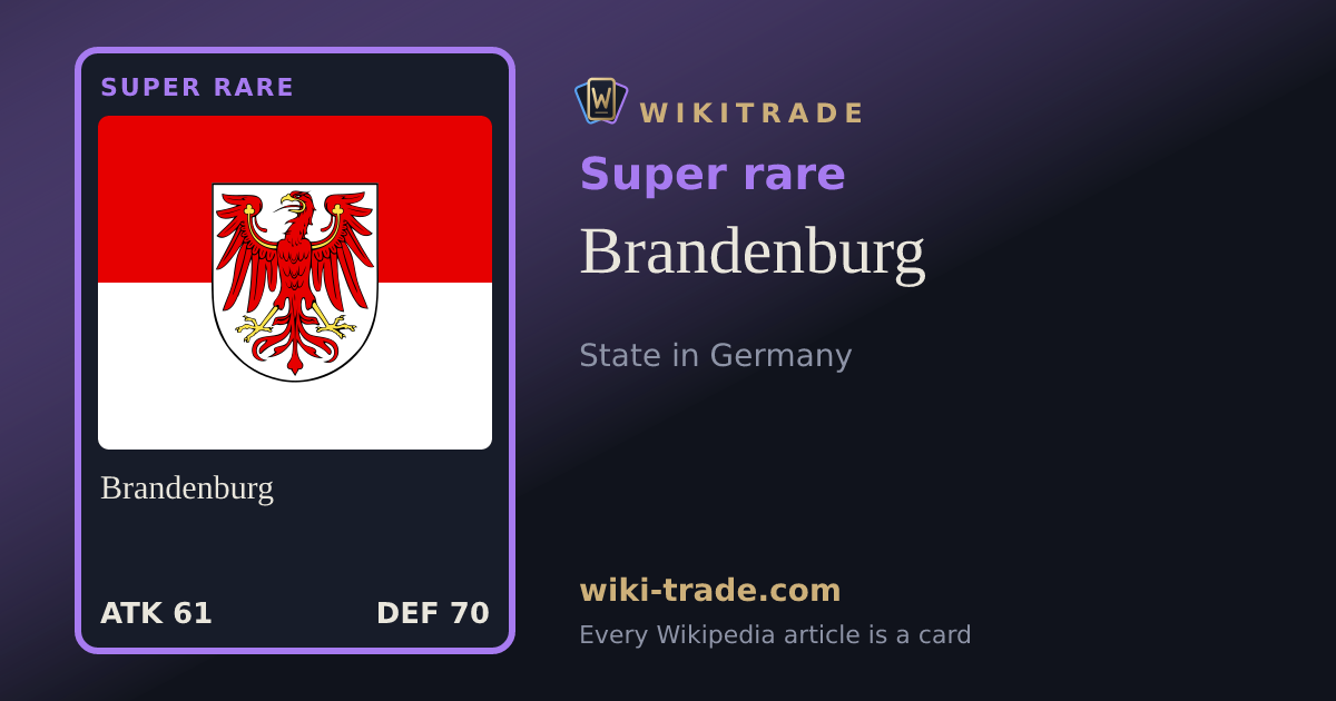 Brandenburg — Super rare card