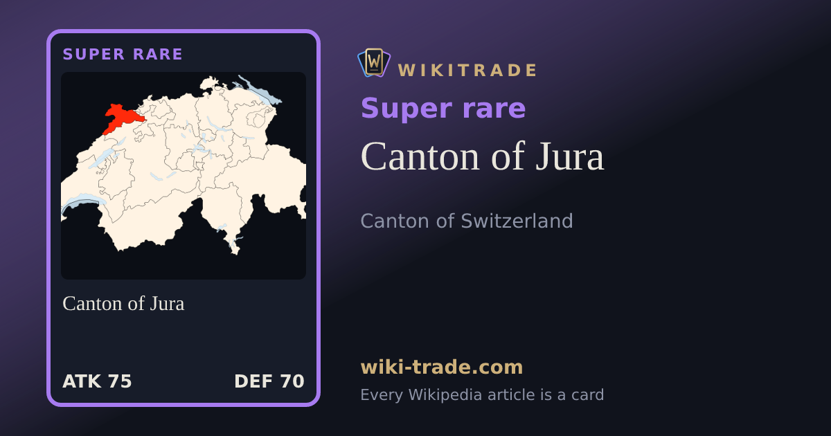 Canton of Jura — Super rare card