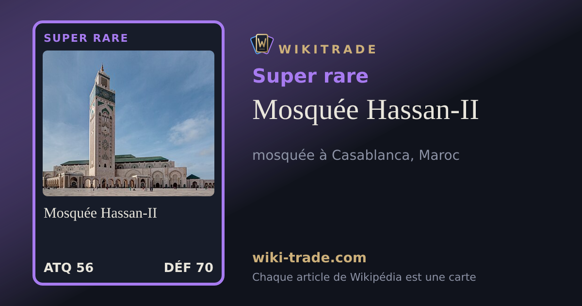 Mosquée Hassan-II — carte Super rare