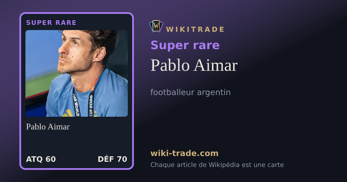 Pablo Aimar — carte Super rare