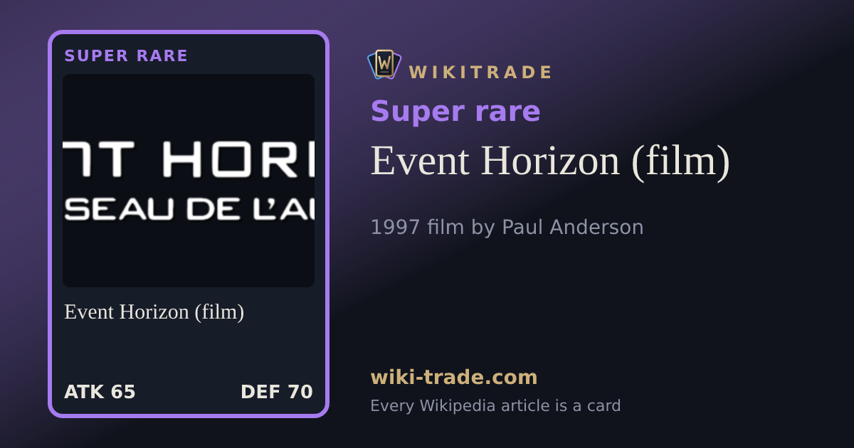 Event Horizon (film) — Super rare card