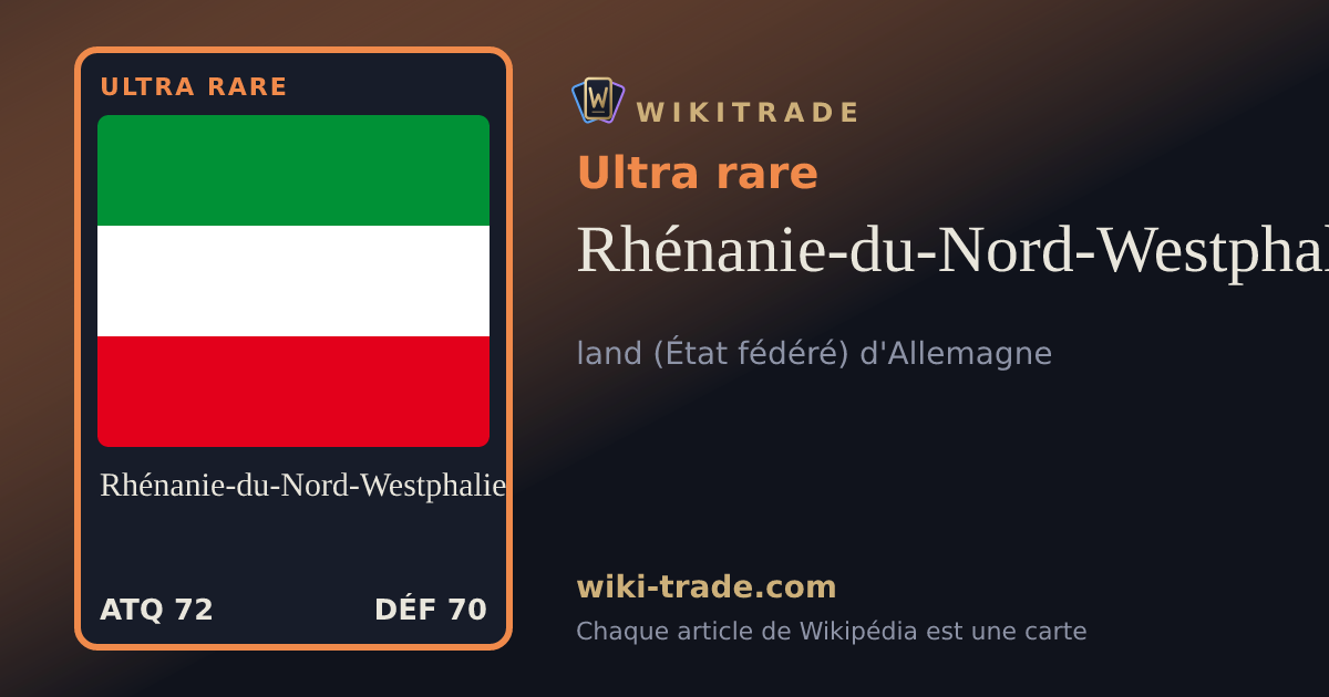 Rhénanie-du-Nord-Westphalie — carte Ultra rare