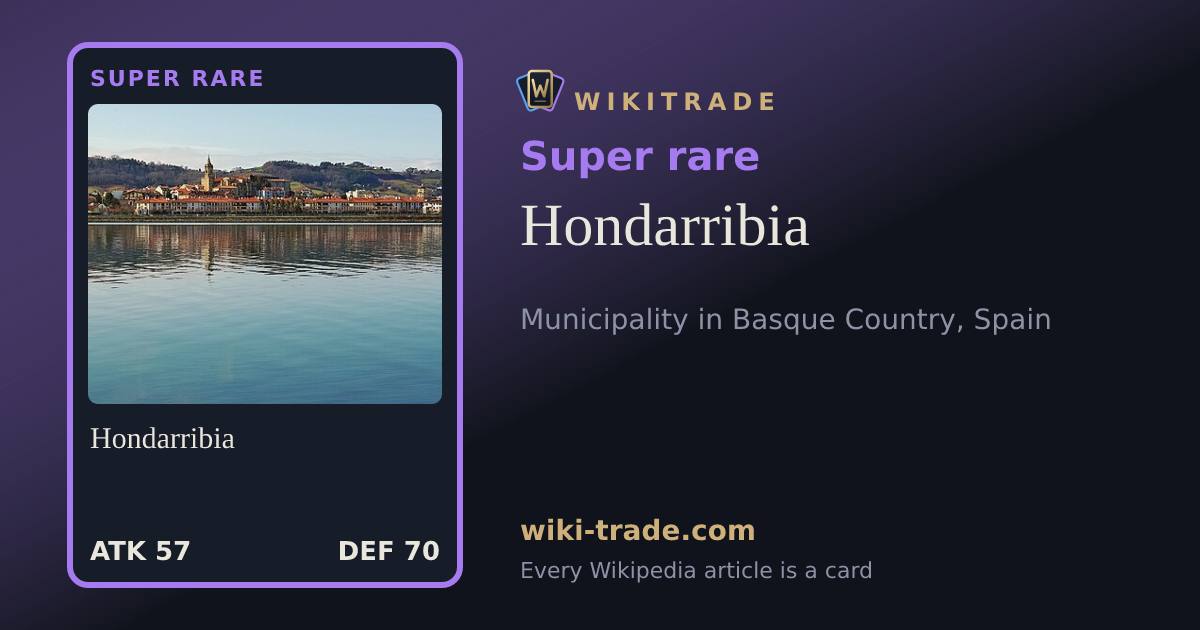Hondarribia — Super rare card