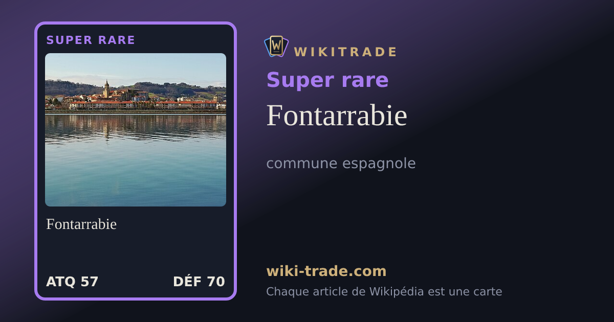 Fontarrabie — carte Super rare