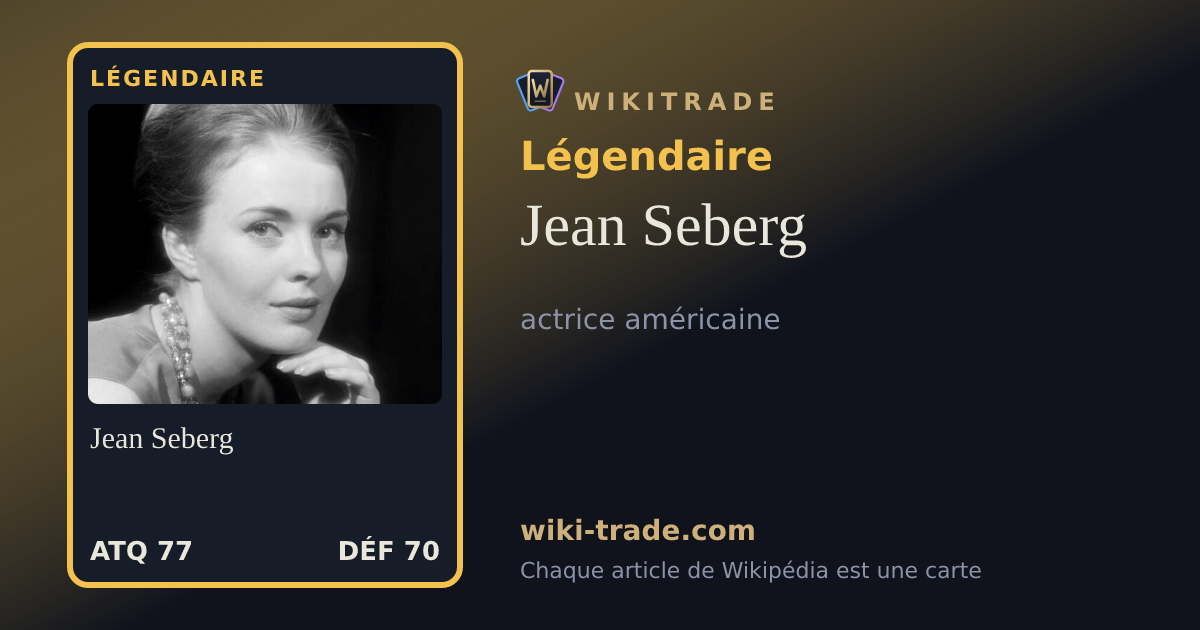 Jean Seberg — carte Légendaire