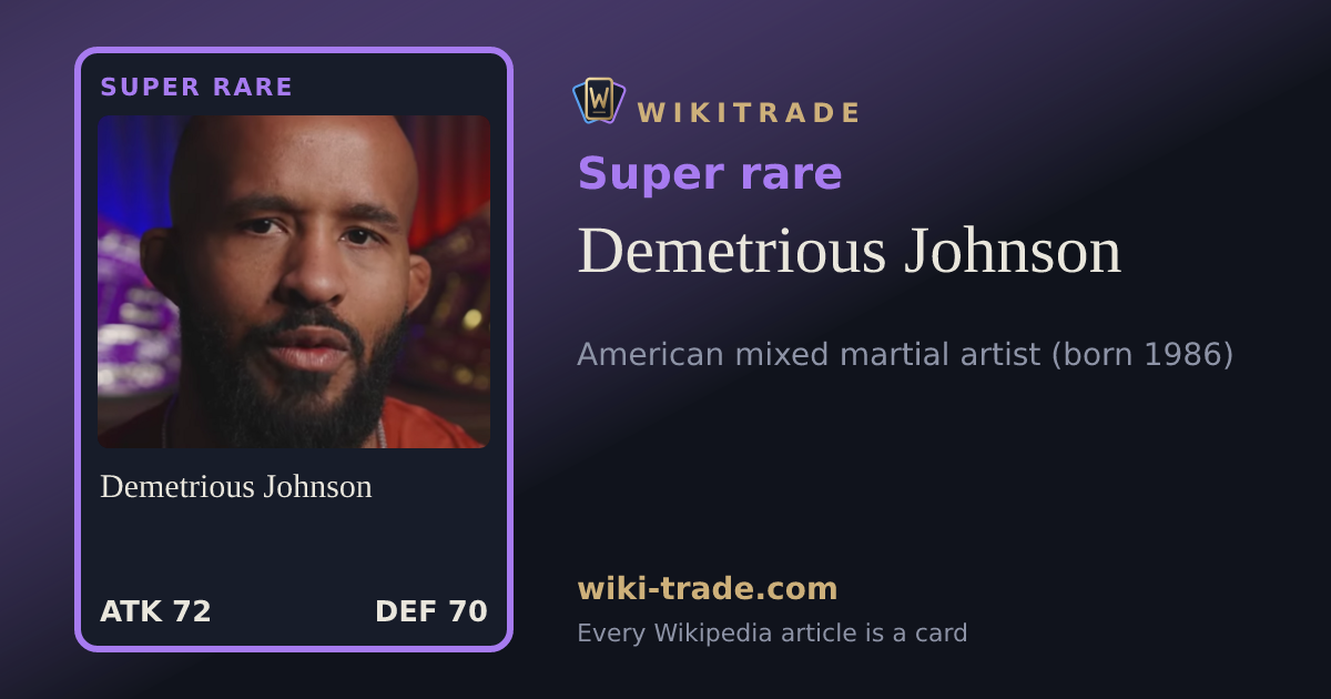 Demetrious Johnson — Super rare card