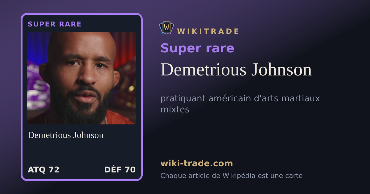Demetrious Johnson — carte Super rare