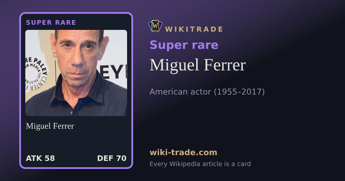 Miguel Ferrer — Super rare card