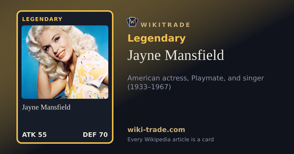 Jayne Mansfield — Legendary card