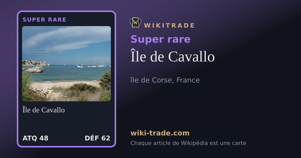 Île de Cavallo — carte Super rare