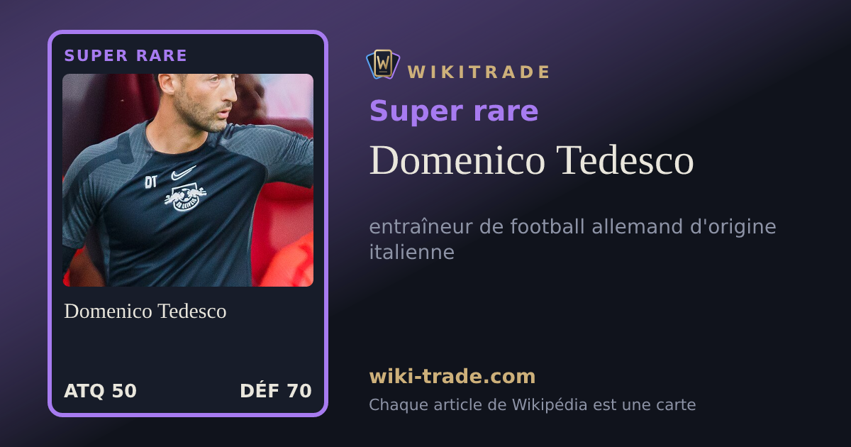 Domenico Tedesco — carte Super rare
