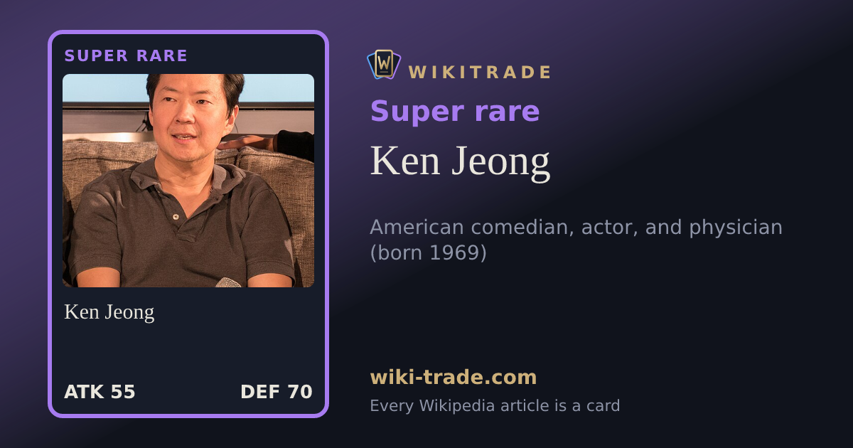 Ken Jeong — Super rare card