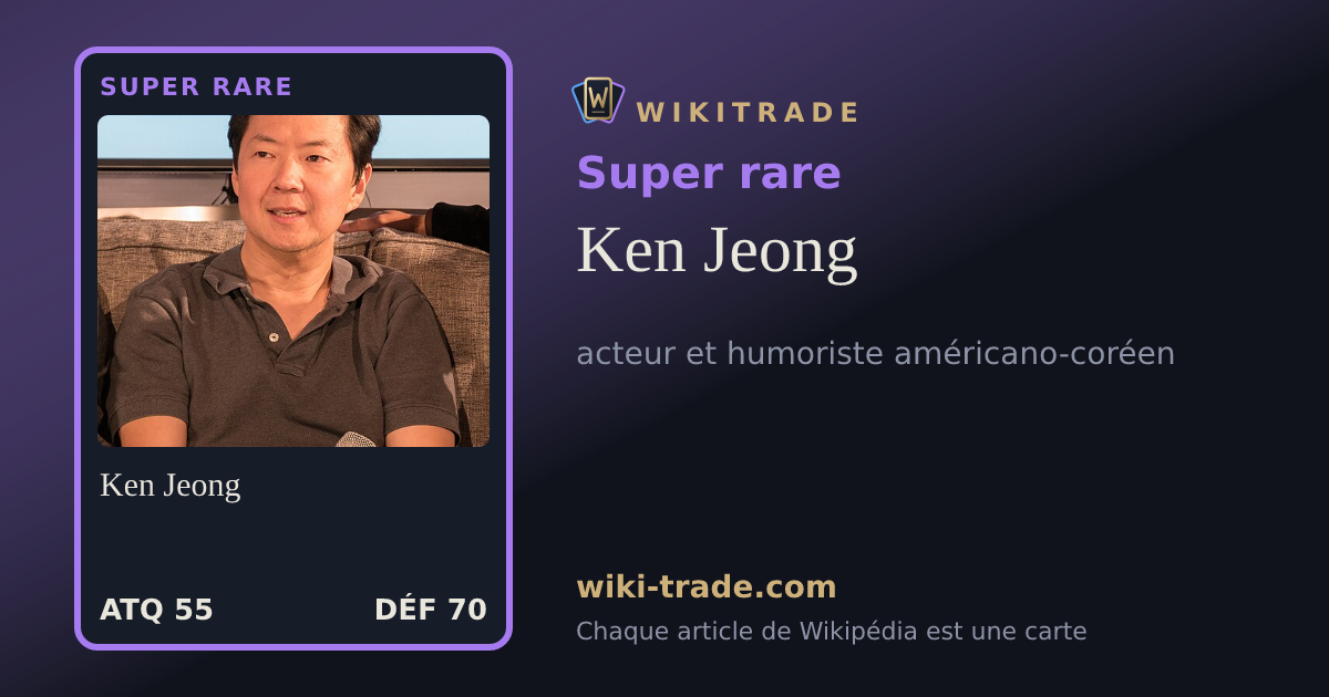 Ken Jeong — carte Super rare