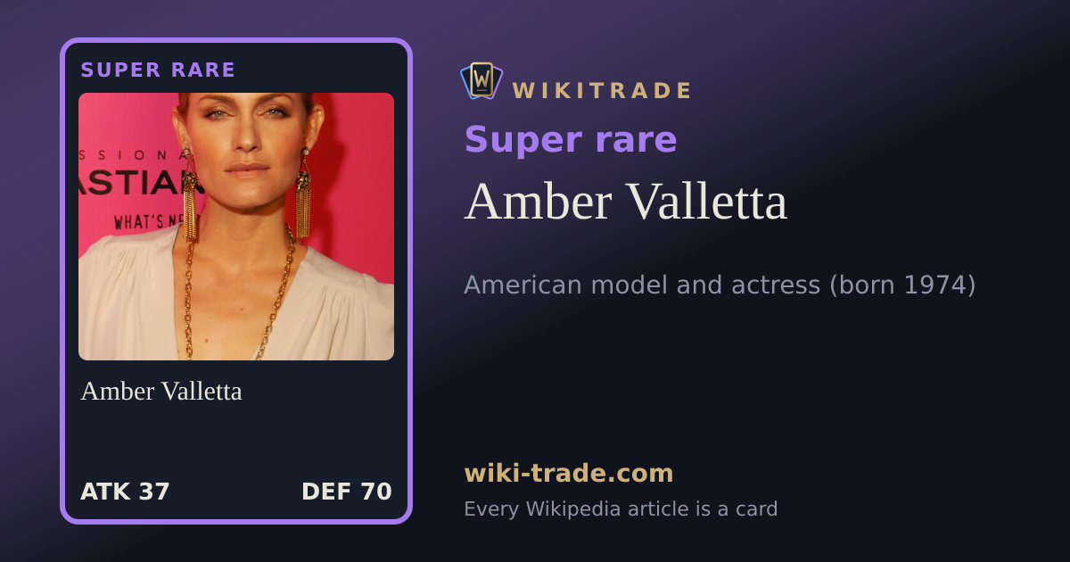 Amber Valletta — Super rare card