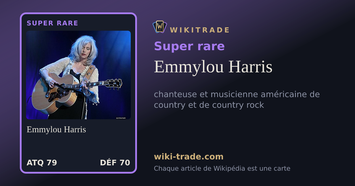 Emmylou Harris — carte Super rare