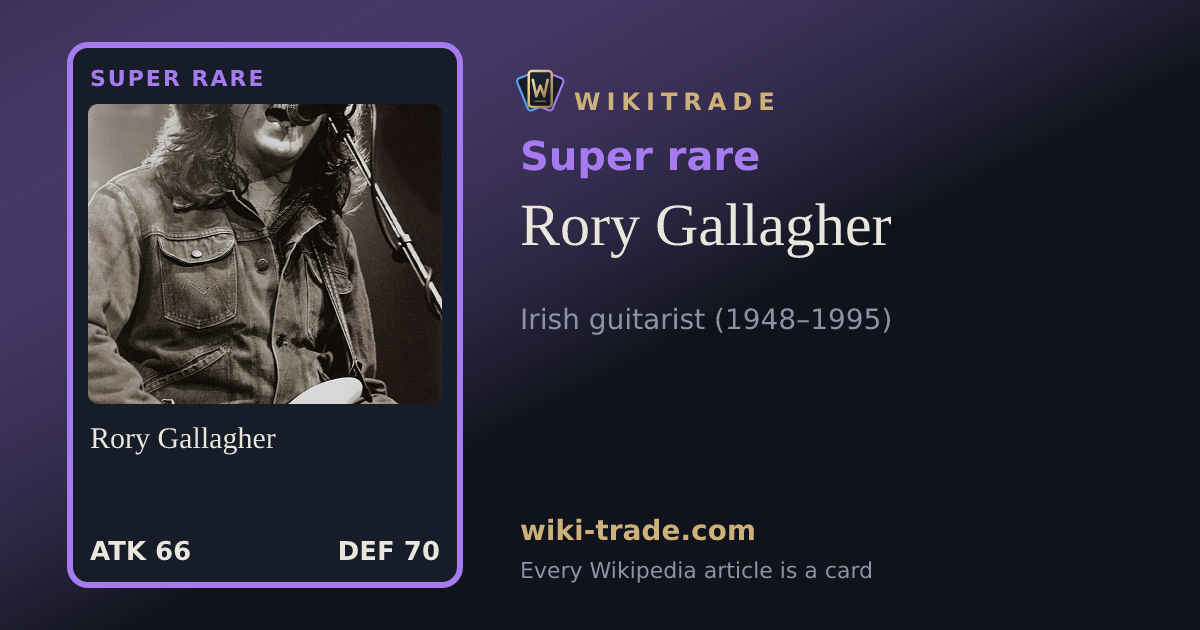 Rory Gallagher — Super rare card