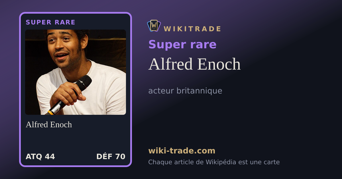 Alfred Enoch — carte Super rare