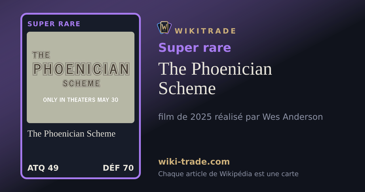 The Phoenician Scheme — carte Super rare