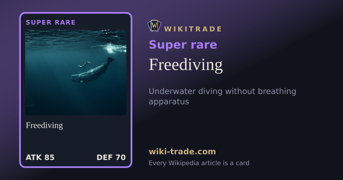 Freediving — Super rare card