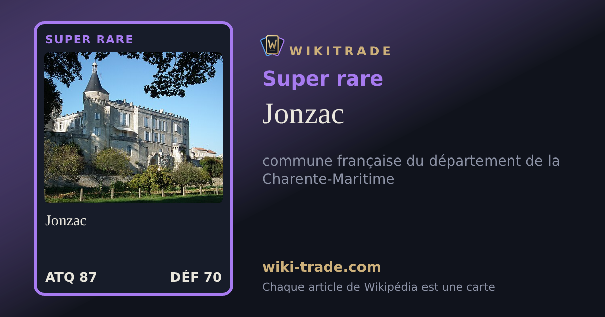 Jonzac — carte Super rare