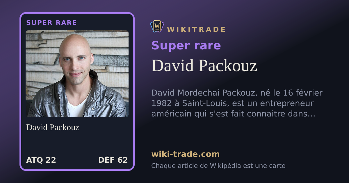 David Packouz — carte Super rare