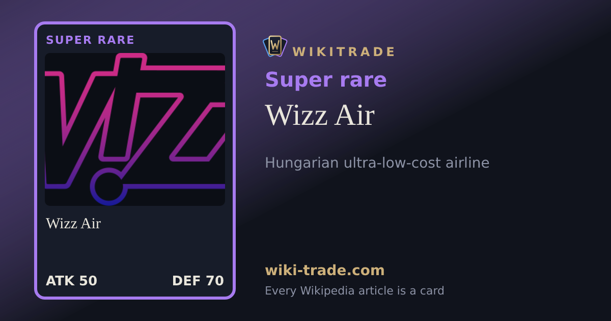 Wizz Air — Super rare card