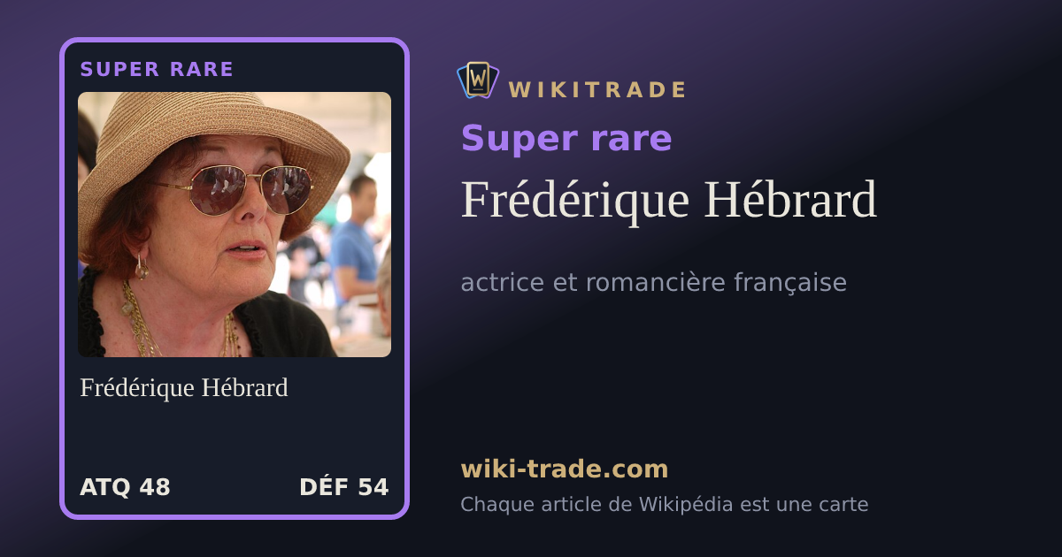 Frédérique Hébrard — carte Super rare