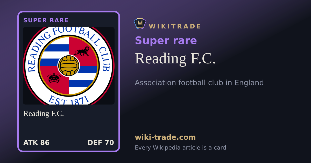 Reading F.C. — Super rare card