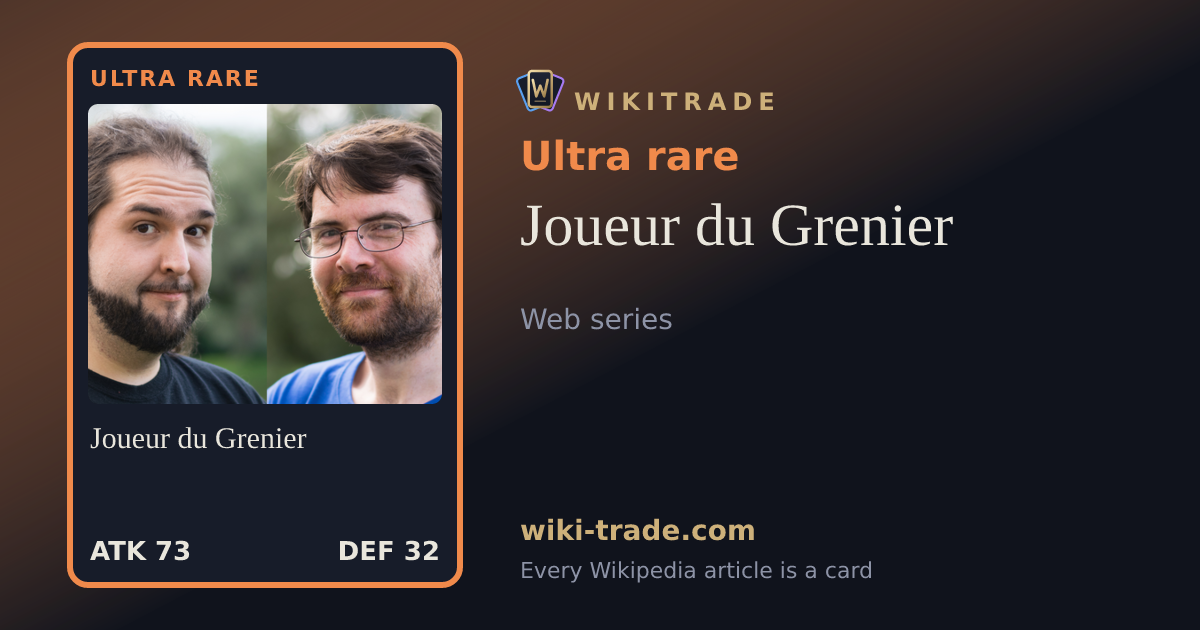 Joueur du Grenier — Ultra rare card