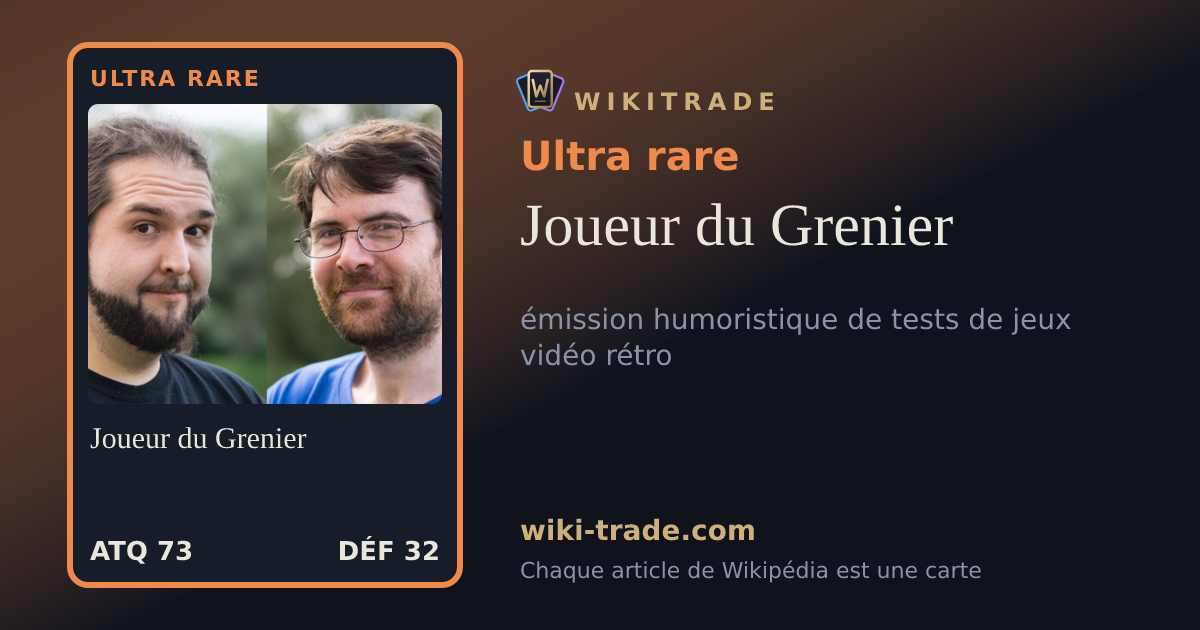 Joueur du Grenier — carte Ultra rare