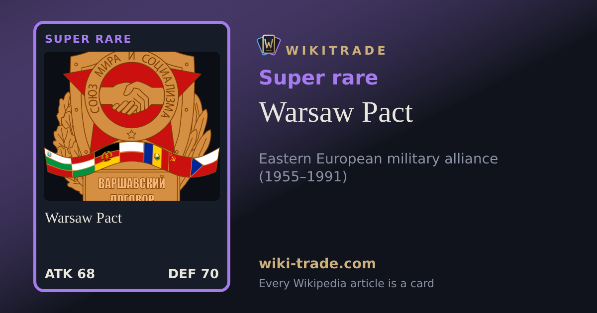 Warsaw Pact — Super rare card