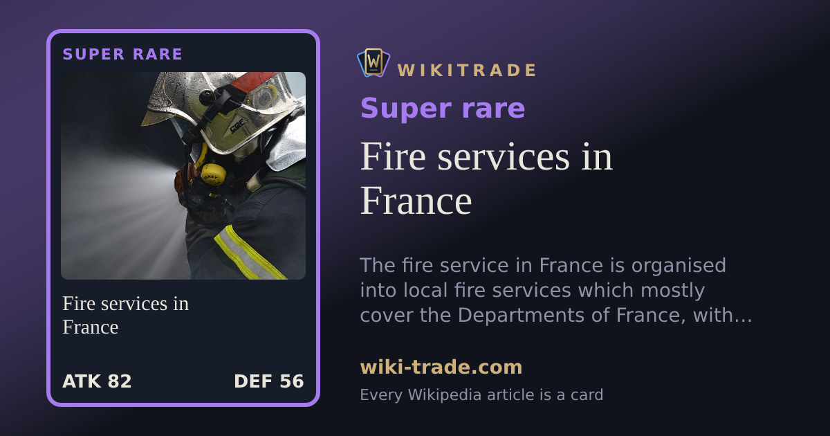 Fire services in France — Super rare card