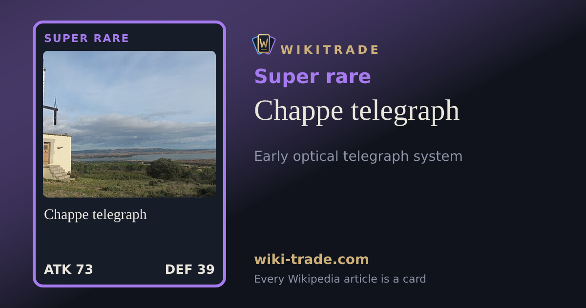Chappe telegraph — Super rare card