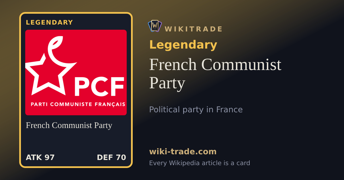 French Communist Party — Legendary card