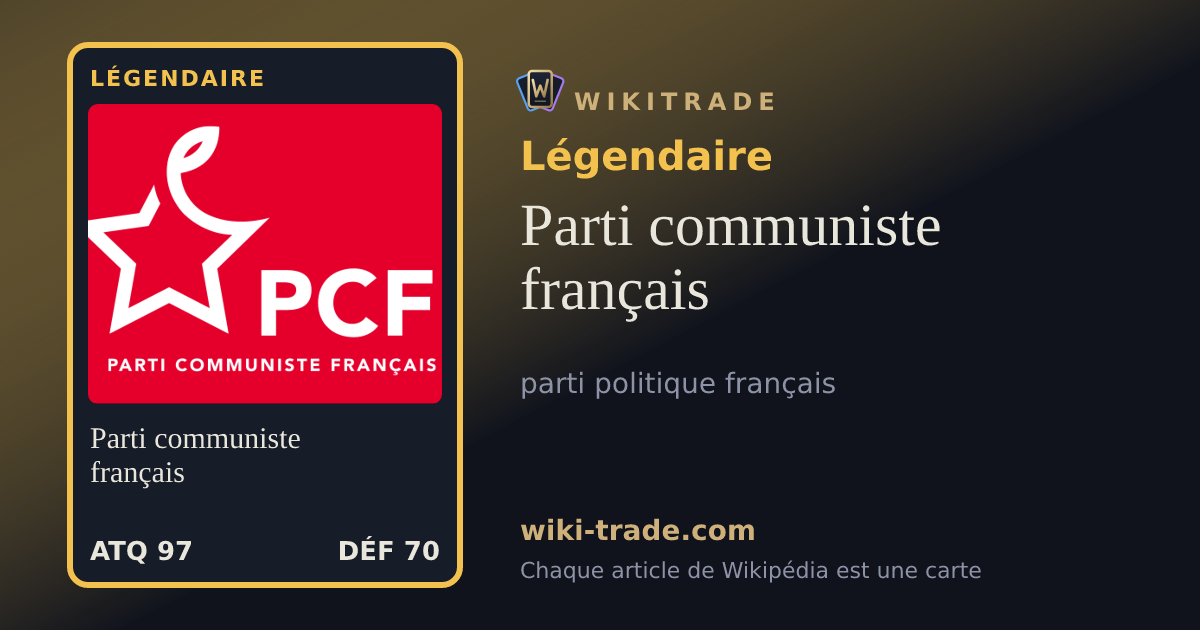 Parti communiste français — carte Légendaire