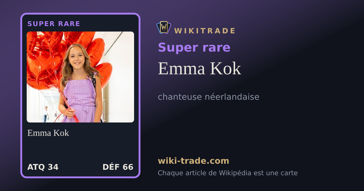 Emma Kok — carte Super rare
