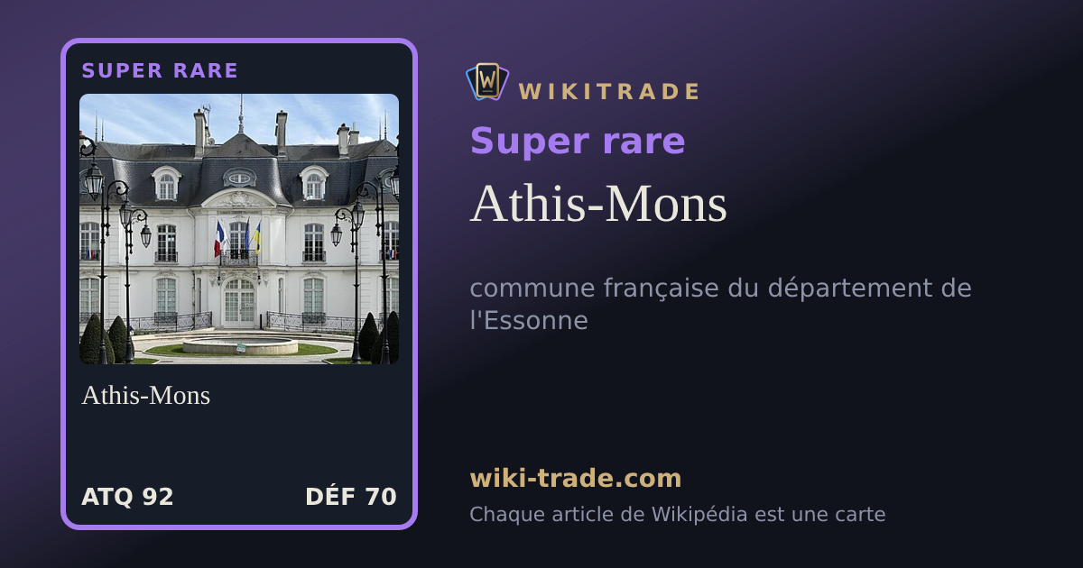 Athis-Mons — carte Super rare