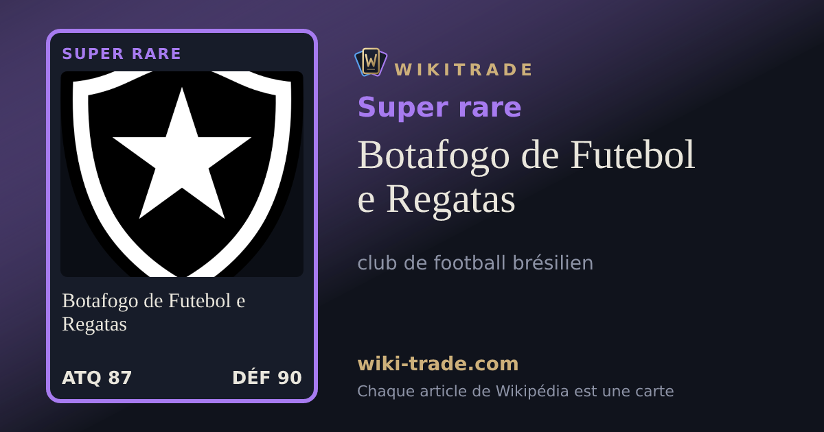 Botafogo de Futebol e Regatas — carte Super rare