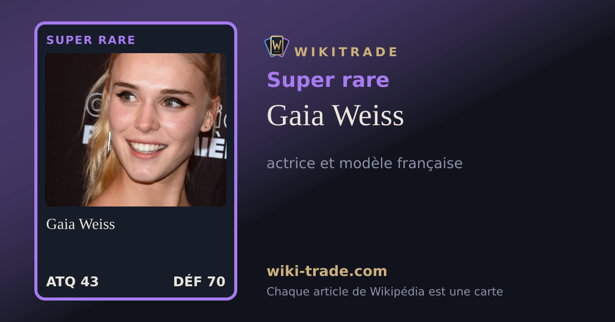 Gaia Weiss — carte Super rare