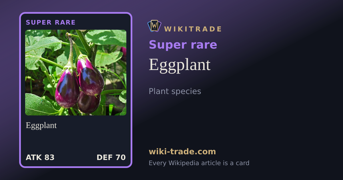 Eggplant — Super rare card