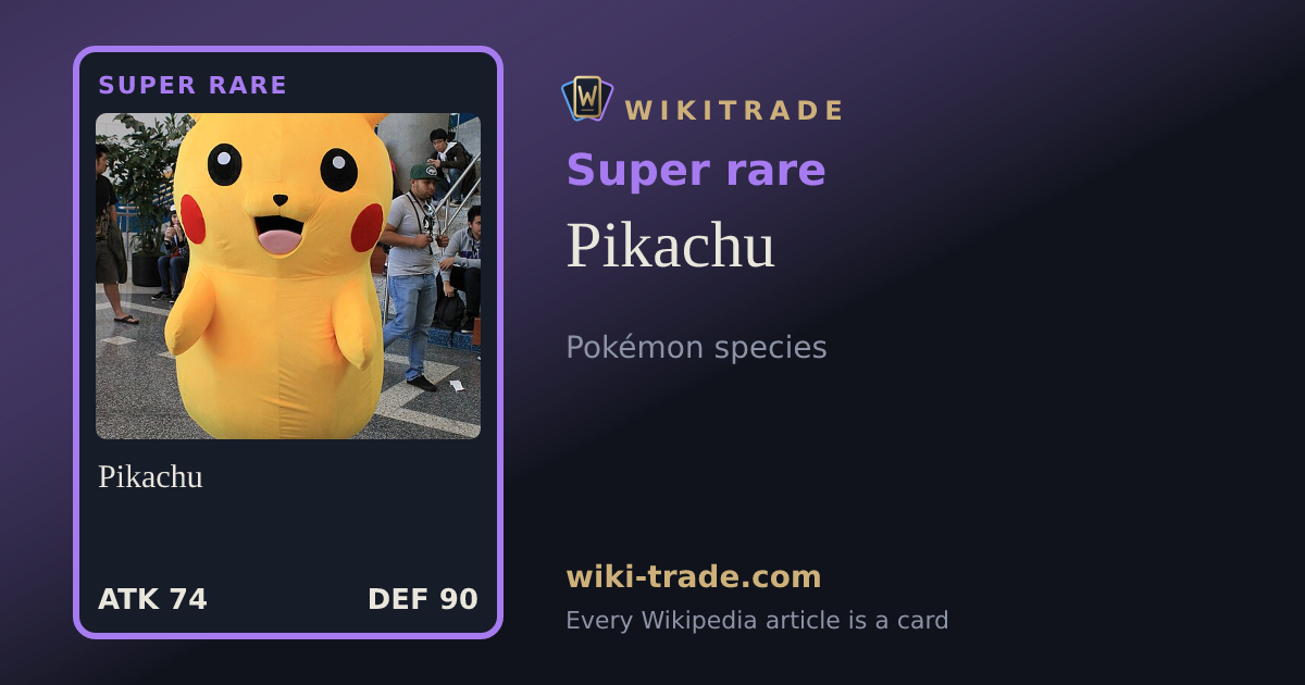 Pikachu — Super rare card